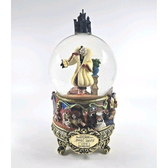 Disney Snow Globe Musical 101 Dalmations Masters - Picture 1 of 9